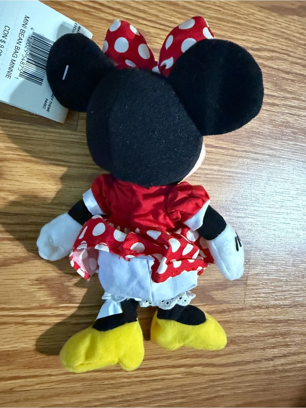 Vintage Disney Store Minnie Mouse Beanbag Plush 8-Inch New With Tags